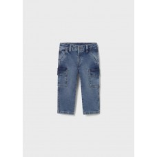  Mayoral - Панталон soft denim карго за бебе момче           